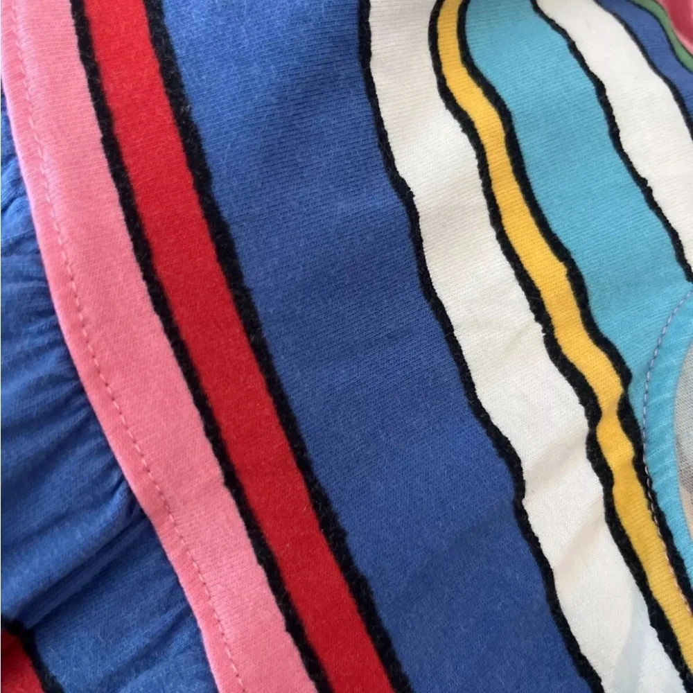 Hanna Andersson Girls Multicolored Striped Dress Size 8